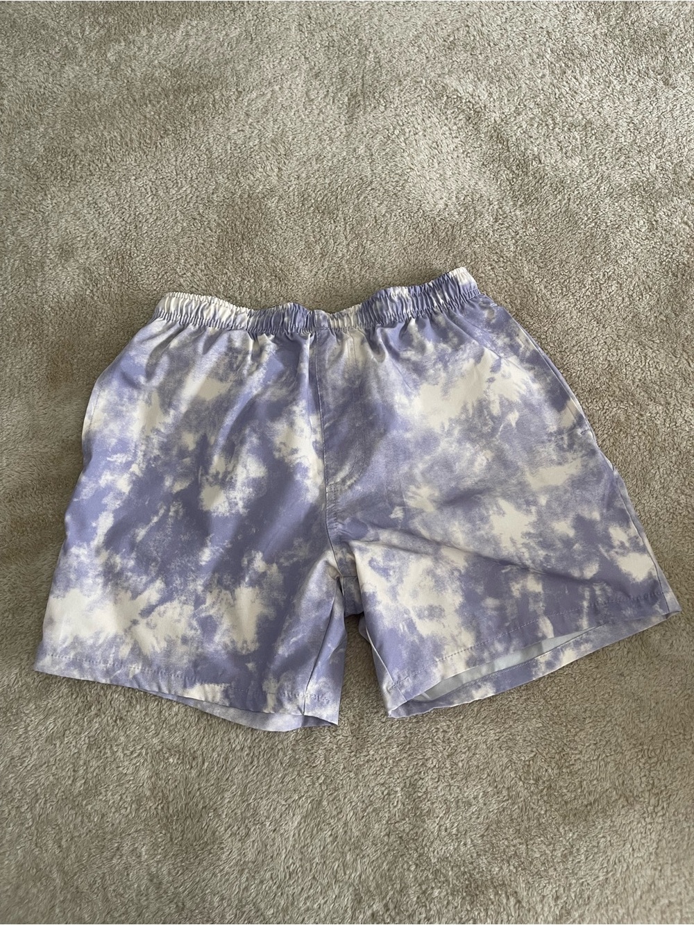 Cotton On Lavender and White Tie-Dye Athletic Shorts